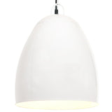 Hanglamp industrieel rond 25 W E27 42 cm wit - AllerleiShop