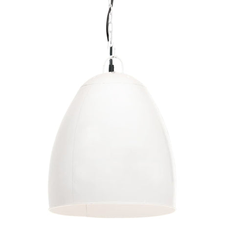 Hanglamp industrieel rond 25 W E27 42 cm wit - AllerleiShop