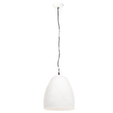 Hanglamp industrieel rond 25 W E27 42 cm wit - AllerleiShop