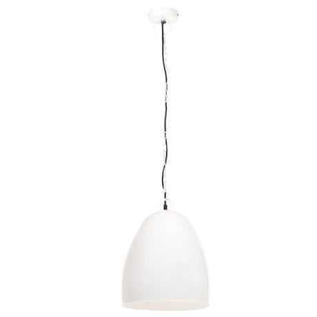 Hanglamp industrieel rond 25 W E27 42 cm wit - AllerleiShop