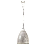 Hanglamp industrieel rond 25 W E27 32 cm zilverkleurig - AllerleiShop