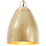 Hanglamp industrieel rond 25 W E27 32 cm messingkleurig - AllerleiShop