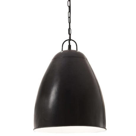 Hanglamp industrieel rond 25 W E27 32 cm zwart - AllerleiShop