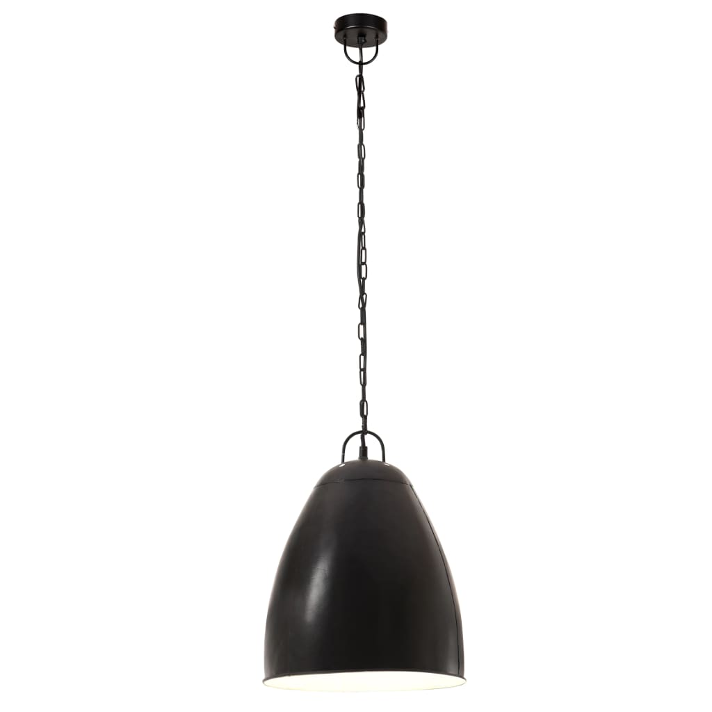 Hanglamp industrieel rond 25 W E27 32 cm zwart - AllerleiShop