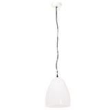 Hanglamp industrieel rond 25 W E27 32 cm wit - AllerleiShop