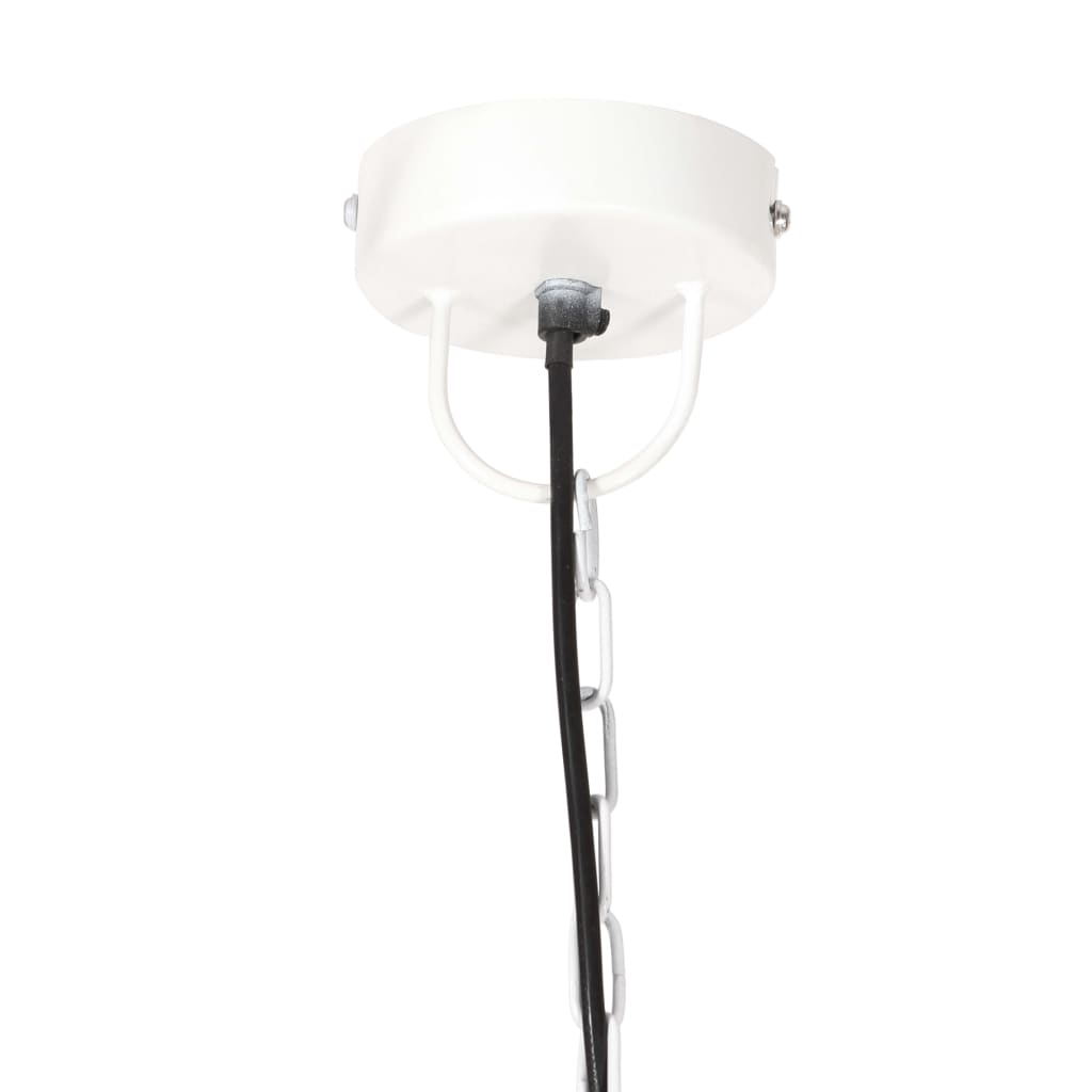 Hanglamp industrieel rond 25 W E27 32 cm wit - AllerleiShop