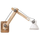 Wandlamp industrieel rond E27 wit