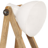 Vloerlampen 3 st E27 massief mangohout wit - AllerleiShop