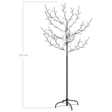 Kerstboom 120 LED's warmwit licht kersenbloesem 150 cm - AllerleiShop