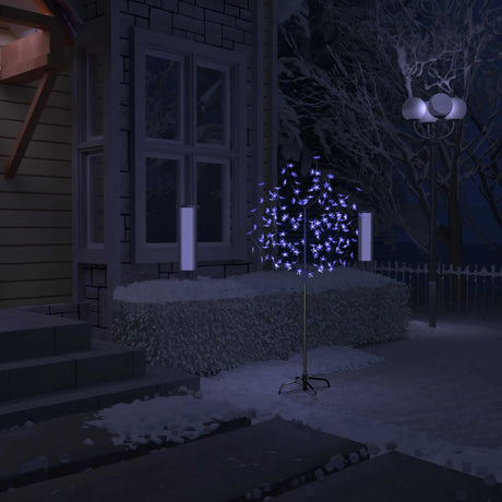 Kerstboom 120 LED's blauw licht kersenbloesem 150 cm - AllerleiShop