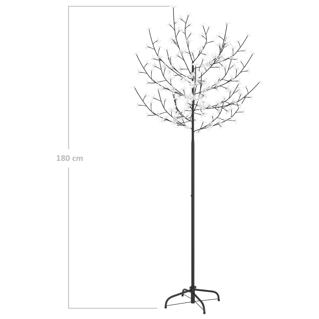 Kerstboom 200 LED's warmwit licht kersenbloesem 180 cm - AllerleiShop