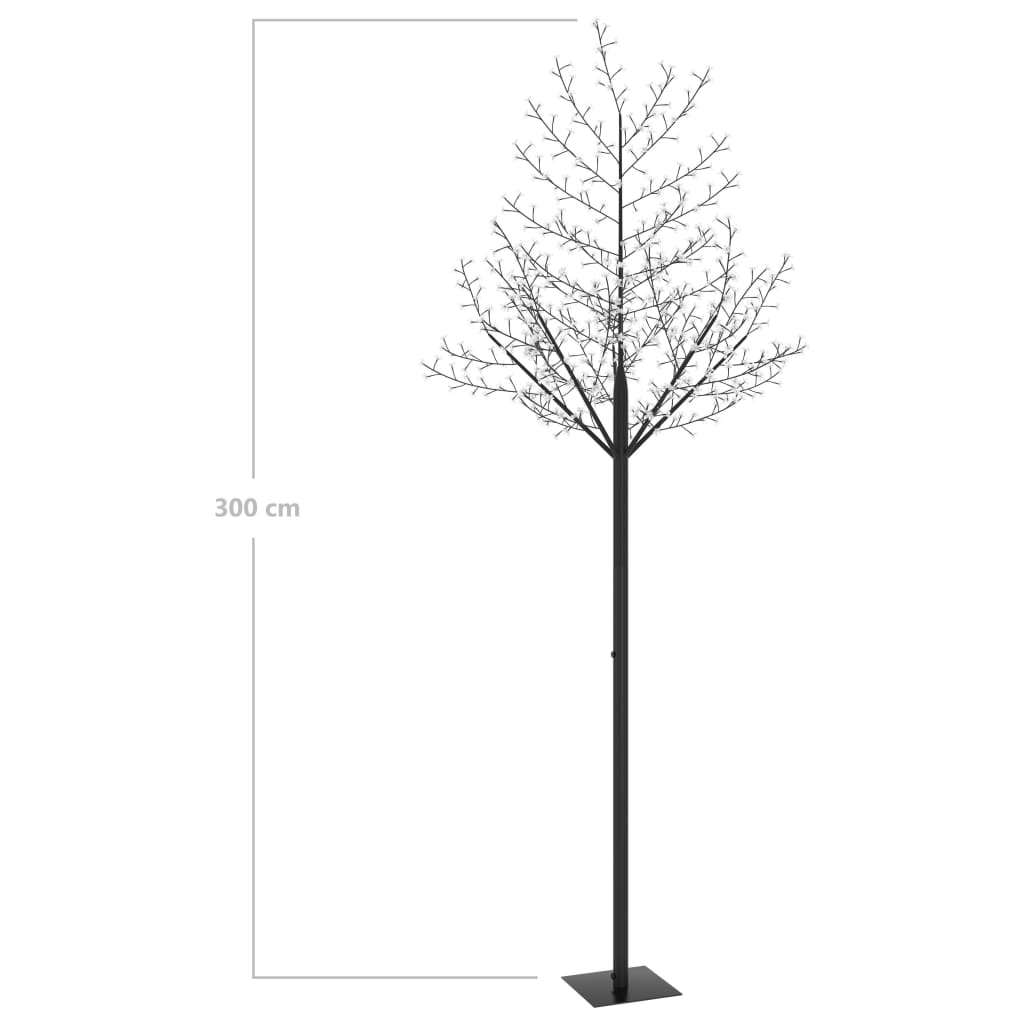 Kerstboom 600 LED's blauw licht kersenbloesem 300 cm - AllerleiShop