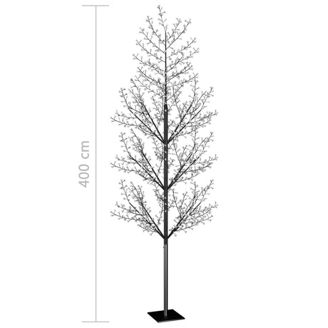 Kerstboom 1200 LED's koudwit licht kersenbloesem 400 cm - AllerleiShop