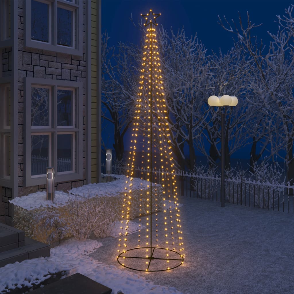 Kegelkerstboom 400 warmwitte LED's 100x360 cm - AllerleiShop