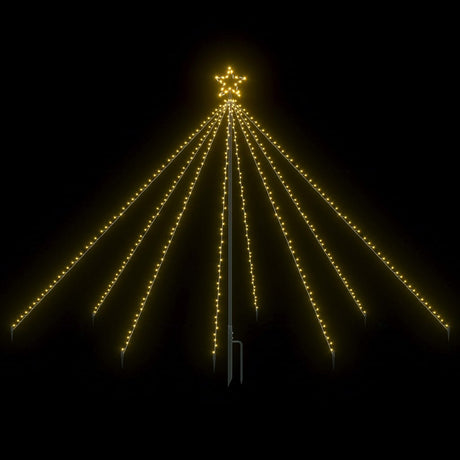 Kerstboomverlichting waterval binnen buiten 400 LED's 2,5 m - AllerleiShop