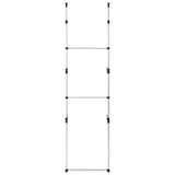 Kledingkastsysteem met stangen telescopisch aluminium - AllerleiShop