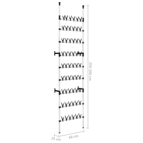 Schoenenrek met stangen telescopisch aluminium - AllerleiShop