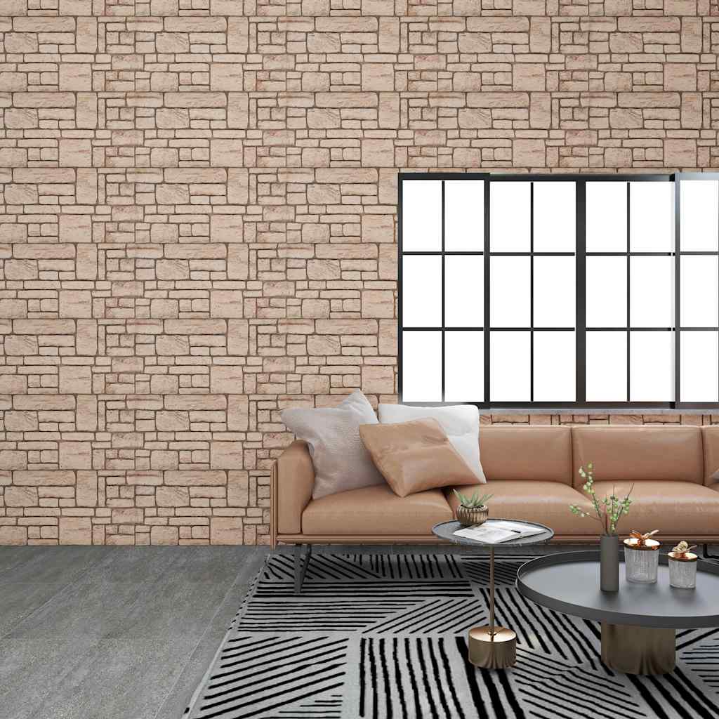 10 st Wandpanelen 3D beige baksteen EPS