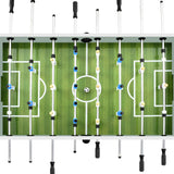 Voetbaltafel 60 kg 140x74,5x87,5 cm staal wit - AllerleiShop