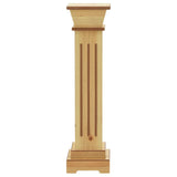 Plantenstandaard klassieke zuil vierkant 17x17x66 cm MDF hout - AllerleiShop