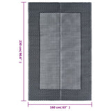 Buitenkleed 160x230 cm PP grijs - AllerleiShop