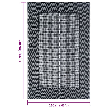 Buitenkleed 160x230 cm PP grijs - AllerleiShop