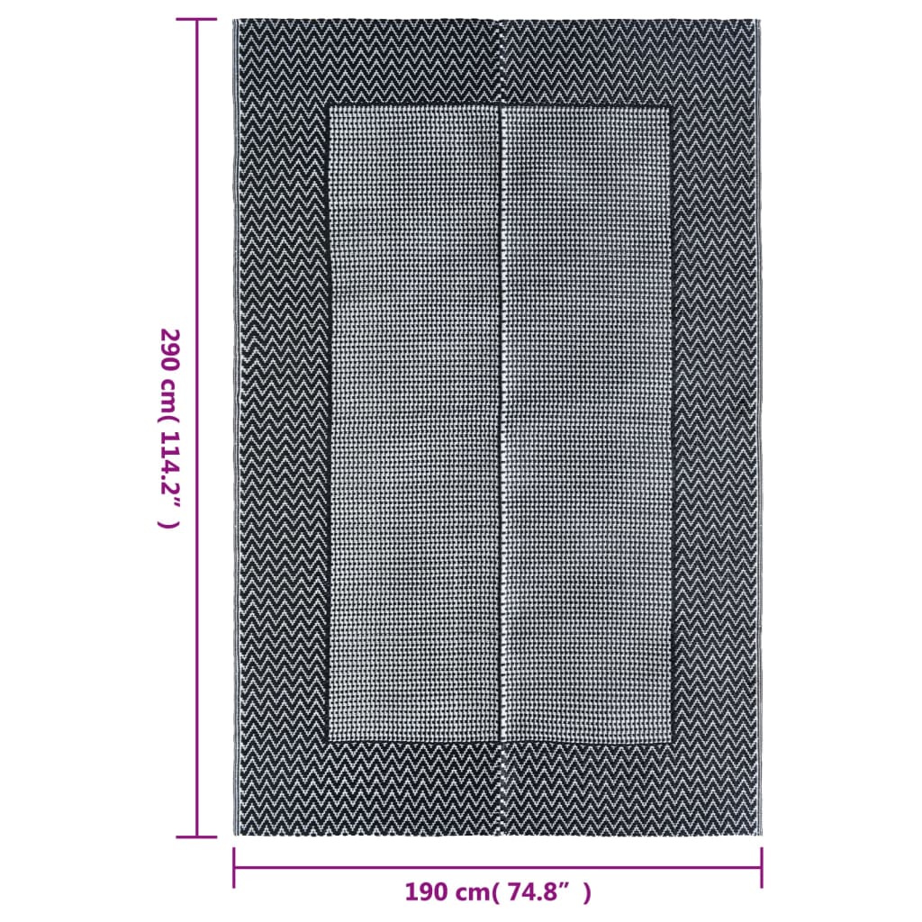 Buitenkleed 190x290 cm PP grijs - AllerleiShop