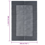 Buitenkleed 190x290 cm PP grijs - AllerleiShop