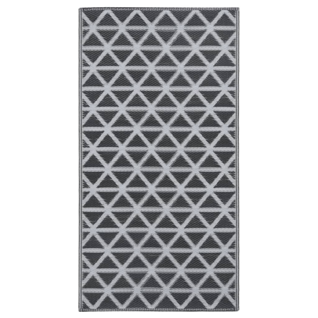 Buitenkleed 190x290 cm PP zwart - AllerleiShop