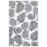 Buitenkleed 120x180 cm PP wit en zwart - AllerleiShop