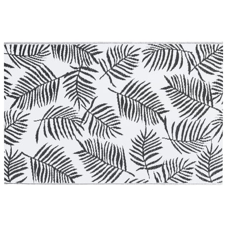 Buitenkleed 160x230 cm PP wit en zwart - AllerleiShop