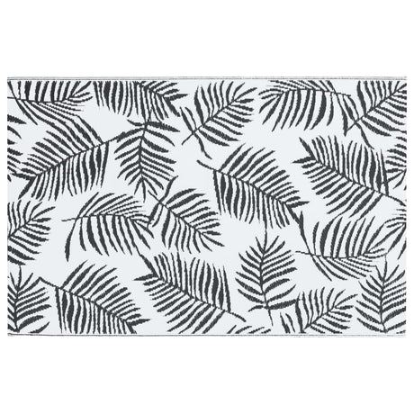 Buitenkleed 190x290 cm PP wit en zwart - AllerleiShop