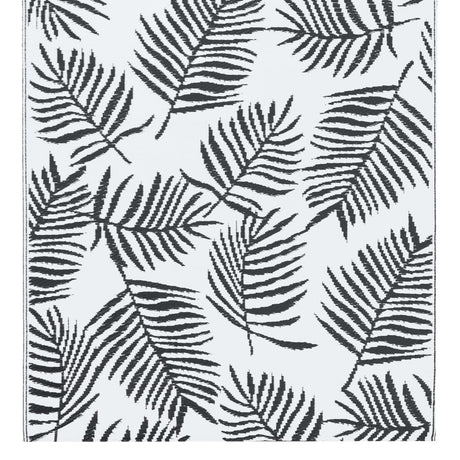 Buitenkleed 190x290 cm PP wit en zwart - AllerleiShop