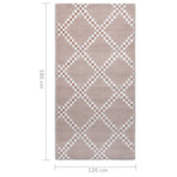 Buitenkleed 120x180 cm PP bruin - AllerleiShop
