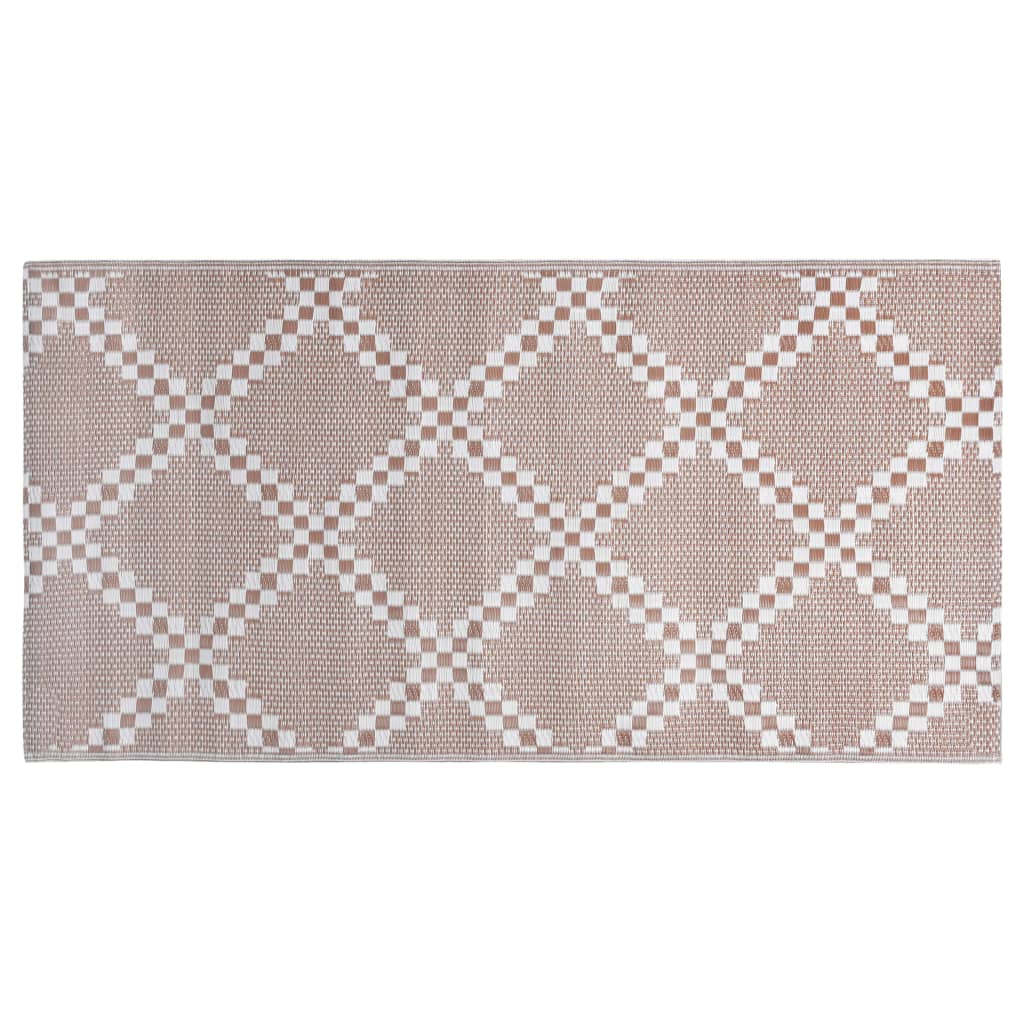 Buitenkleed 190x290 cm PP bruin - AllerleiShop