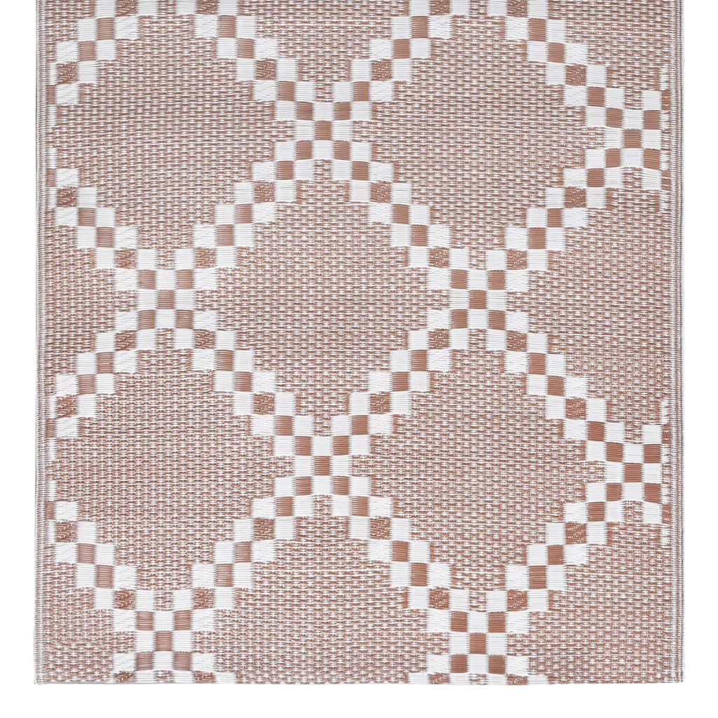 Buitenkleed 190x290 cm PP bruin - AllerleiShop