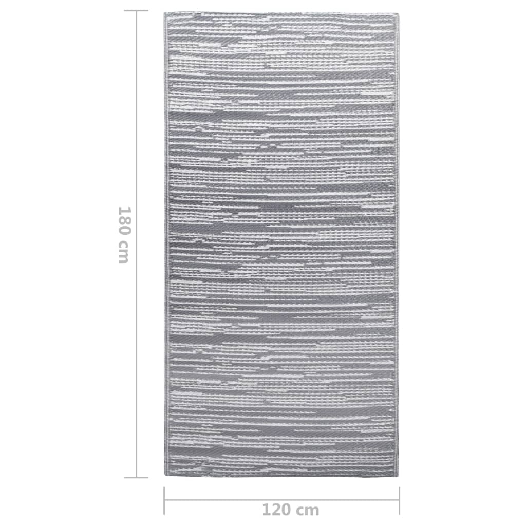 Buitenkleed 120x180 cm PP grijs - AllerleiShop