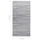 Buitenkleed 160x230 cm PP grijs - AllerleiShop