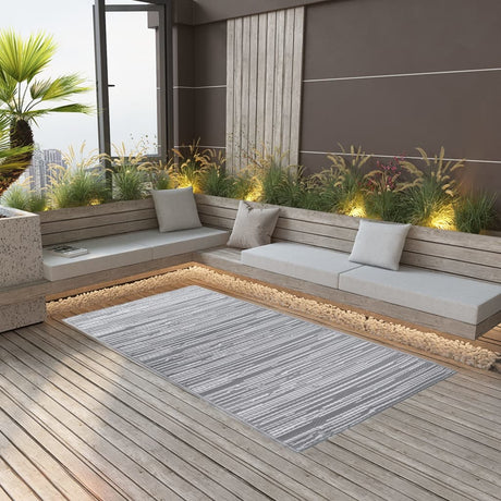 Buitenkleed 190x290 cm PP grijs - AllerleiShop