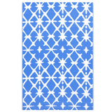 Buitenkleed 80x150 cm PP blauw en wit - AllerleiShop
