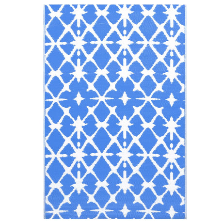 Buitenkleed 80x150 cm PP blauw en wit - AllerleiShop