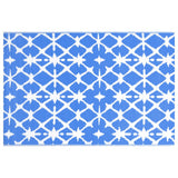 Buitenkleed 80x150 cm PP blauw en wit - AllerleiShop