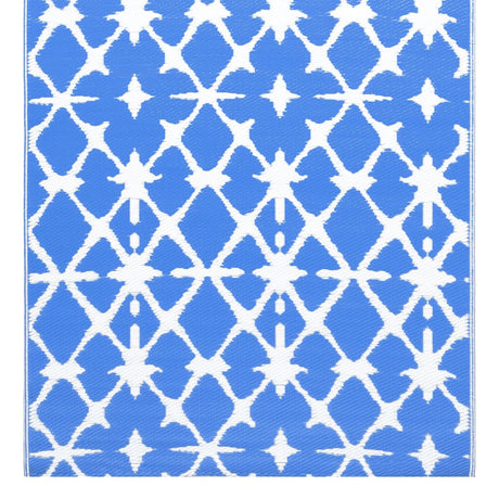 Buitenkleed 80x150 cm PP blauw en wit - AllerleiShop