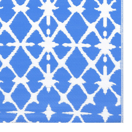 Buitenkleed 80x150 cm PP blauw en wit - AllerleiShop