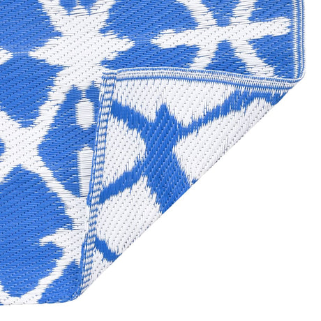 Buitenkleed 80x150 cm PP blauw en wit - AllerleiShop