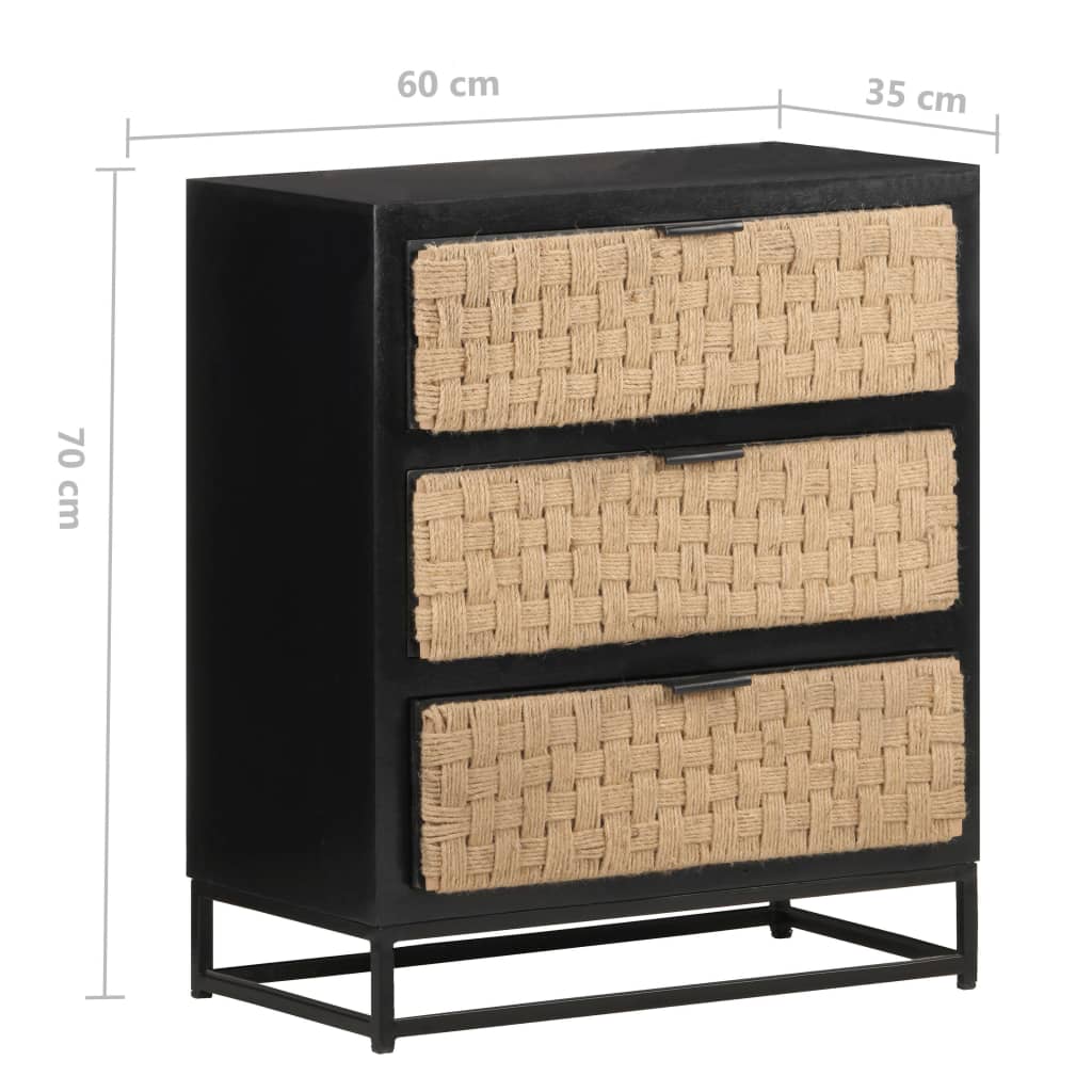 Dressoir 60x35x70 cm massief mangohout - AllerleiShop