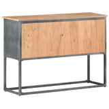 Dressoir 100x30x70 cm massief acaciahout grijs - AllerleiShop