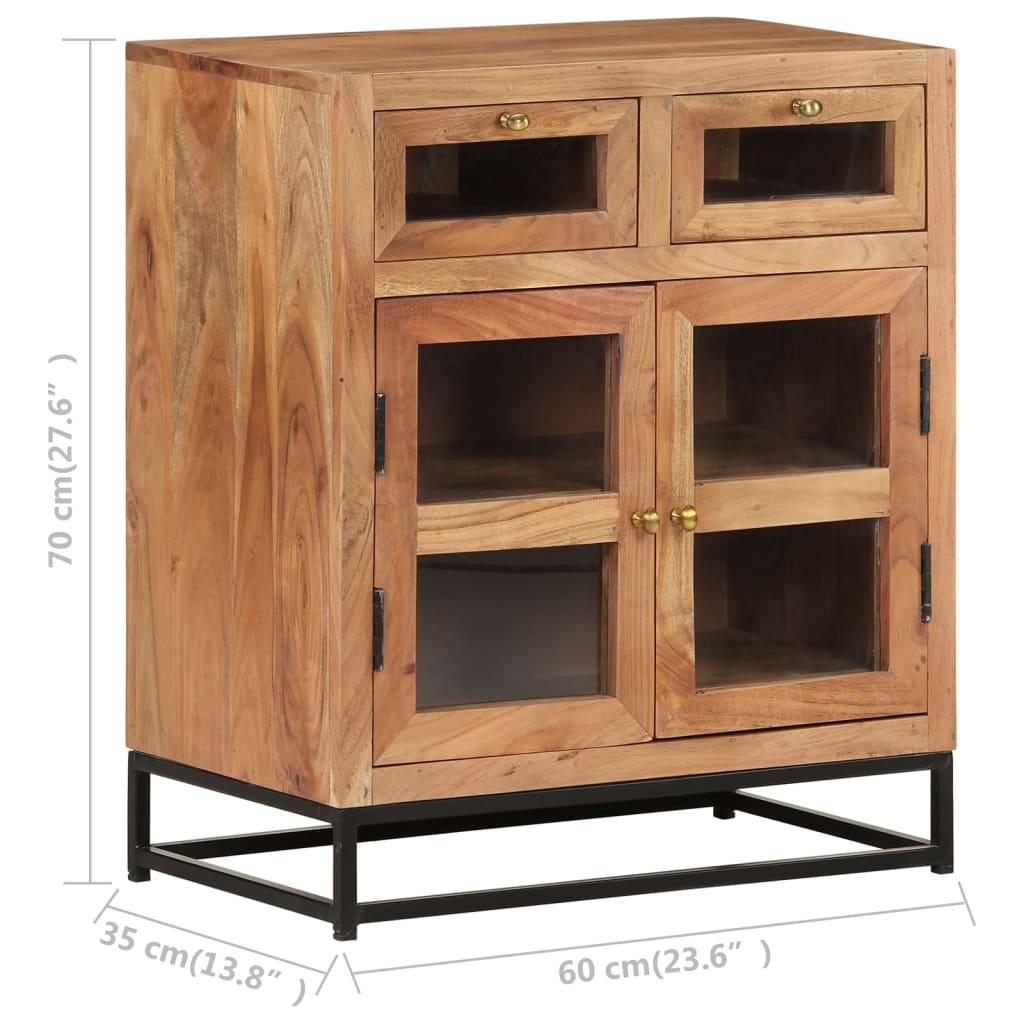 Dressoir 60x35x70 cm massief acaciahout - AllerleiShop