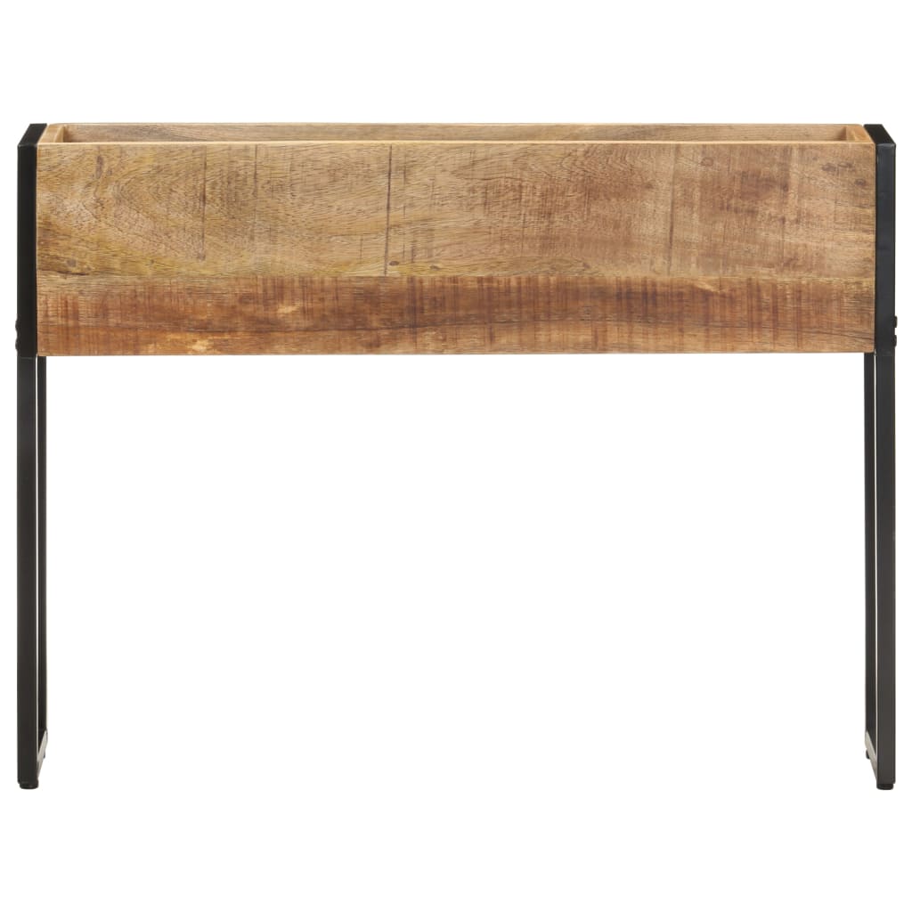 Plantenbak 90x20x68 cm ruw mangohout - AllerleiShop