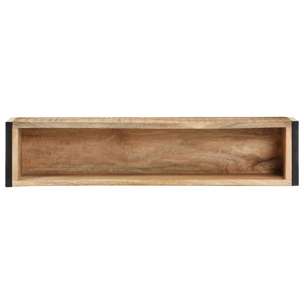 Plantenbak 90x20x68 cm ruw mangohout - AllerleiShop